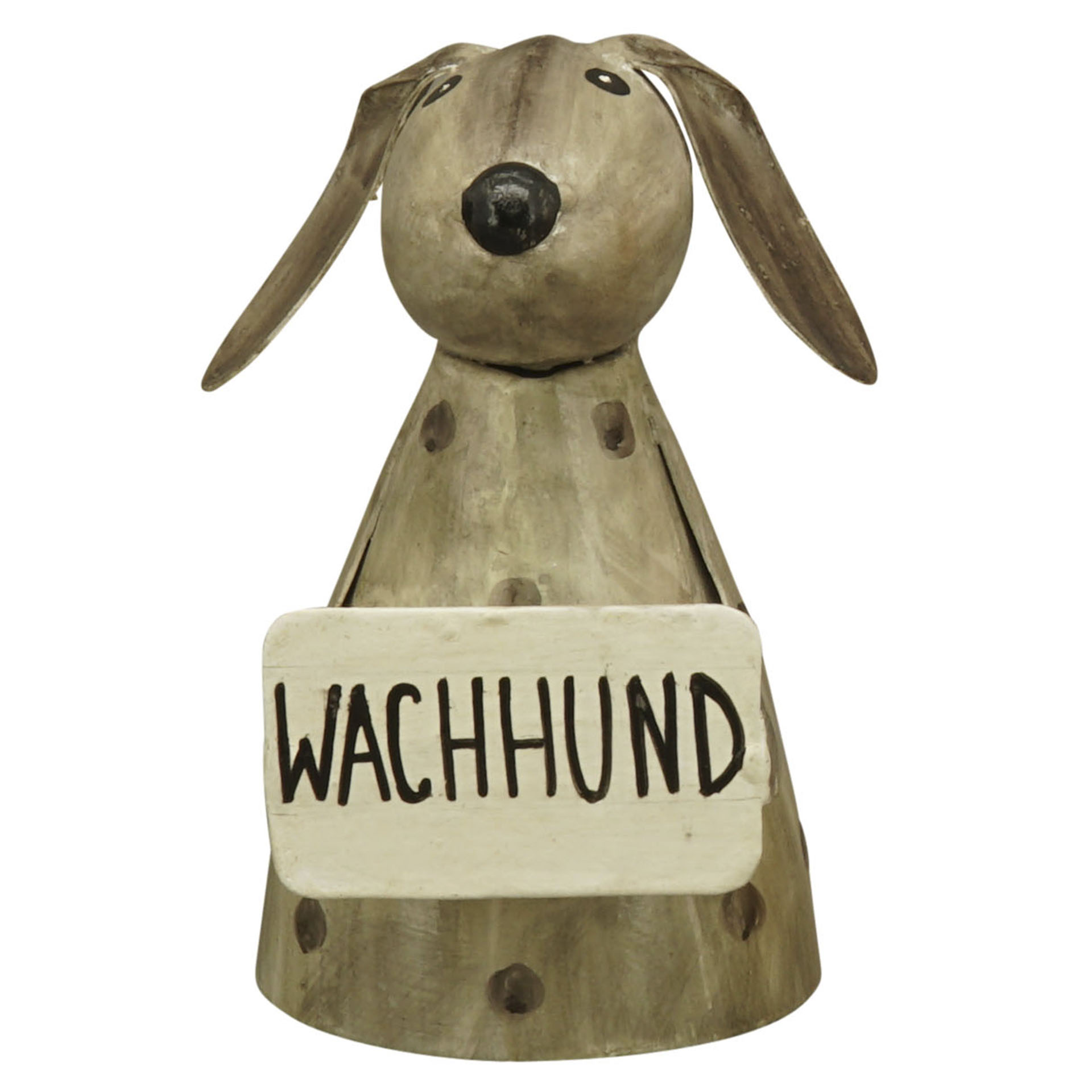 grauer Zaunhocker Wachhund